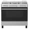 Hisense HFG90335RX02 Freestanding Gas Cooker, 90x60cm, Stainless Steel