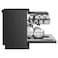 Hisense HS643A90BME Freestanding Dishwasher, 15 Place Settings, Black