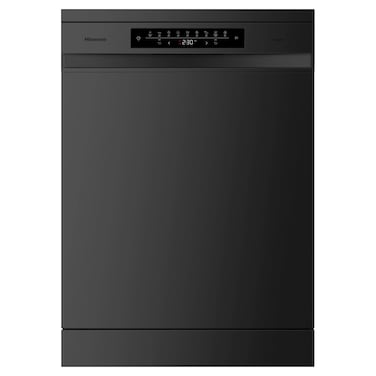 Hisense HS643A90BME Freestanding Dishwasher, 15 Place Settings, Black
