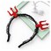 Halloween Devil Trident Headband, Black and Red