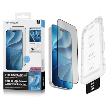 Hyphen Defendr Full Coverage Tempered Glass for iPhone 18 Pro Max