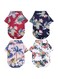 ELECDON Pet Summer Clothes, ELECDON 4 Pieces Breathable Dog Hawaiian Shirt Cool Puppy Sweatshirt for Small Dogs and Cats, Fit for About 1 to 1.5 Kg of Pets