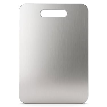 Feelings Stainless Steel Cutting Board, 34x23cm, Silver