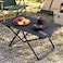 Toby's Camping Table 09 Foldable, 58x35x41cm, Black