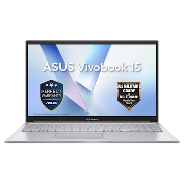 ASUS Vivobook 15 X1504VA Laptop, Intel Core 7 150U, 16GB RAM, 512GB PCIe SSD, 15.6-Inch, Windows 11 Home, Cool Silver, X1504VA-BQ5768W