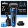 Braun Series 6 62-B7500cc Wet and Dry Electric Shaver with 4-in-1 SmartCare Center, Blue