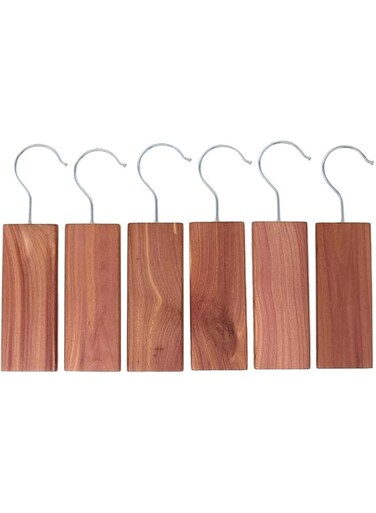 Cedar Wood Moth Repellent Set, Natural Anti Moth Cedar Hanging Blocks Clothes Protection, Storage Accessories Wardrobes Drawers Freshener Chemical-Free Mixed Cedar Set for Hanger