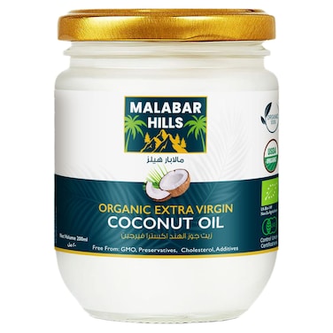 Malabar Hills Organic Extra Virgin Coconut Oil, 200ml