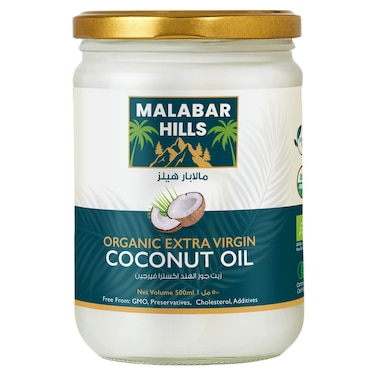 Malabar Hills Organic Extra Virgin Coconut Oil, 500ml
