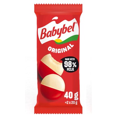 Babybel Original Mini Cheese, 20g, Pack of 2