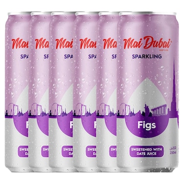 Mai Dubai Sparkling Water Fig, 250ml, Pack of 6