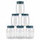 Feelings PET Storage Jar Set with Blue Lids, 750ml, 6 PCS