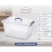 Feelings Clear PP Plastic Storage Container with Blue Latches and Carry Handle, 20L