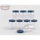 Feelings PET Storage Jar Set with Blue Lids, 500ml, 8 PCS