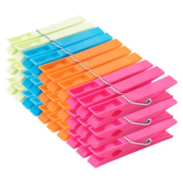 MagicWiz Plastic Clothespins and Laundry Pegs, Multicolor, 30 PCS
