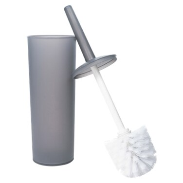 MagicWiz Toilet Brush and Caddy Set, 40cm, Grey