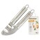 Fackelmann Oval Stainless Steel Garlic Press with Ergonomic Handles, 18/0 Stainless Steel, Silver