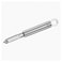 Fackelmann Stainless Steel Vegetable Peeler with Ergonomic Handle and Hanging Loop, 18.5cm, Silver