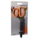 Fackelmann Food and More Stainless Steel Herb Scissors with Soft Grip Handles and Protective Cover, Orange and Grey