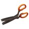 Fackelmann Food and More Stainless Steel Herb Scissors with Soft Grip Handles and Protective Cover, Orange and Grey
