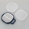 Fackelmann Stainless Steel Box Grater with Handle and Collection Container, Grey and White