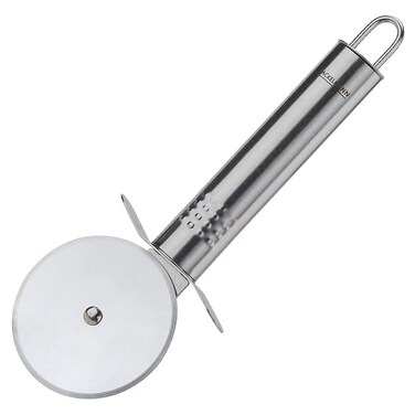 Fackelmann Food and More Stainless Steel Pizza Cutter with Ergonomic Handle, Silver