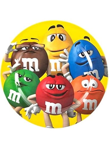 M&amp;M's Melamine All Characters Plate (Multicolor)