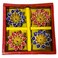 Windcera Decorative Clay Diya Set with Hand-Painted Floral Design, 4 PCS, Assorted