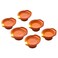 Windcera LED Light Lamp Diya for Diwali Pooja and Festive Decoration, Terracotta Orange, 6 PCS