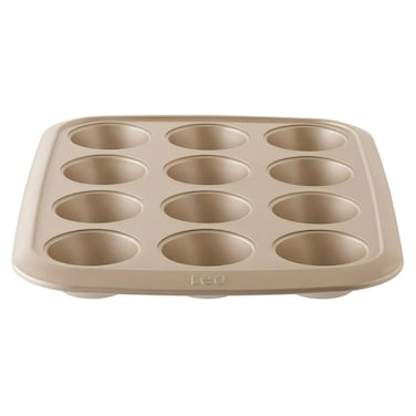 بيرغهوف ليو بالنس صينية كب كيك من الفولاذ الكربوني غير لاصقة، 12 كوبًا، 6.5×2.5 سم