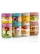 8-Pack Glass Jars with Airtight Screw Lids 16oz and 10oz Jars Overnight Oats Containers for Breakfast Yogurt Snack Meal Prep Food Storage