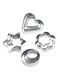 Star Heart Cutter Baking Mould Set Silver