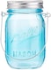 Akdc Jar W/Led Lights 7Cm X 7Cm X 13Cm Blue, Silver