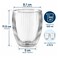 Cuisine Art ETO Double Wall Borosilicate 2-Piece Glass Cups, 350ml