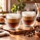 Cuisine Art Eto Double Wall 2-Piece Glass Cups, 250ml