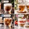 Cuisine Art Eto Double Wall 2-Piece Glass Cups, 250ml