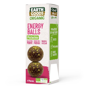 Earth Goods Organic Pistachio Energy Balls Gluten Free, 40g