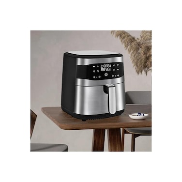 Large Capacity Air Fryer, 15L Capacity, 3500W Power, Stainless Steel, Non-stick Large Frying Pot.