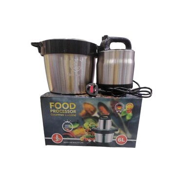 Meat Grinder, Food Chopper, 6L Stainless Steel Food Processor for Meat, Vegetables, Fruits and Nuts.