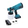 21V Cordless Paint Sprayer with 1.5Ah Battery and Charger 800ml Electric Spray Gun 3 Spray