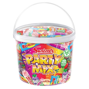 Swizzels Party Mix Assorted Vegan Sweets Tub, 785g