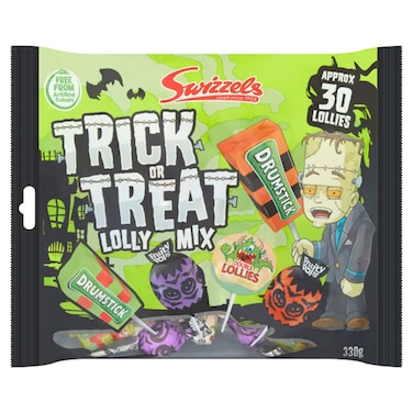 Swizzels Trick or Treat Assorted Lolly Bag, 330g