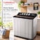 Tornado Twin Tub Semi-Automatic Washing Machine, 20 kg, TWK-TN20WOXSU, White
