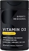 Sports Research Vitamin D3 with Coconut Oil, 125 mcg (5000 IU), 360 Softgels