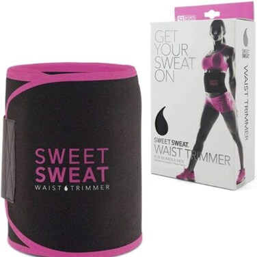 Sports Research Sweet Sweat Waist Trimmer - Pink And Black (M)