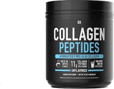 Sports Research Collagen Peptides Powder(Unflavored, 2 Pound/987gm) With Trimmer Belt(Black Pink, XXL), Hydrolyzed for Better Collagen Absorption (Non-GMO, Keto Friendly &amp; Gluten Free)