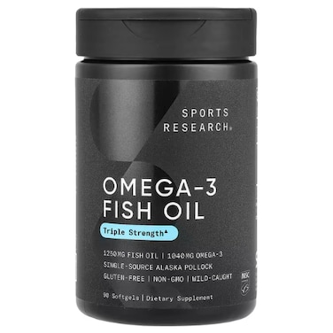 Sports Research Triple Strength Omega-3 Fish Oil - 90 Softgels