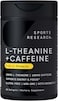 Sports Research L-Theanine 200 mg &amp; Caffeine 100 mg, with MCT Oil 500 mg, Focused Energy, Keto + Paleo Certified, 60 Softgels
