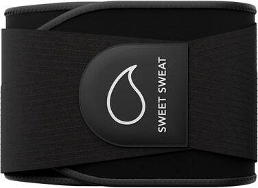 Sports Research Sweet Sweat Waist Trimmer 'Pro Series' Belt with Adjustable Velcro Straps for Men &amp; Women (X-Small, Small)