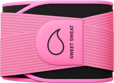 Sports Research Sweet Sweat Waist Trimmer 'Pro Series' Belt with Adjustable Velcro Straps for Men &amp; Women